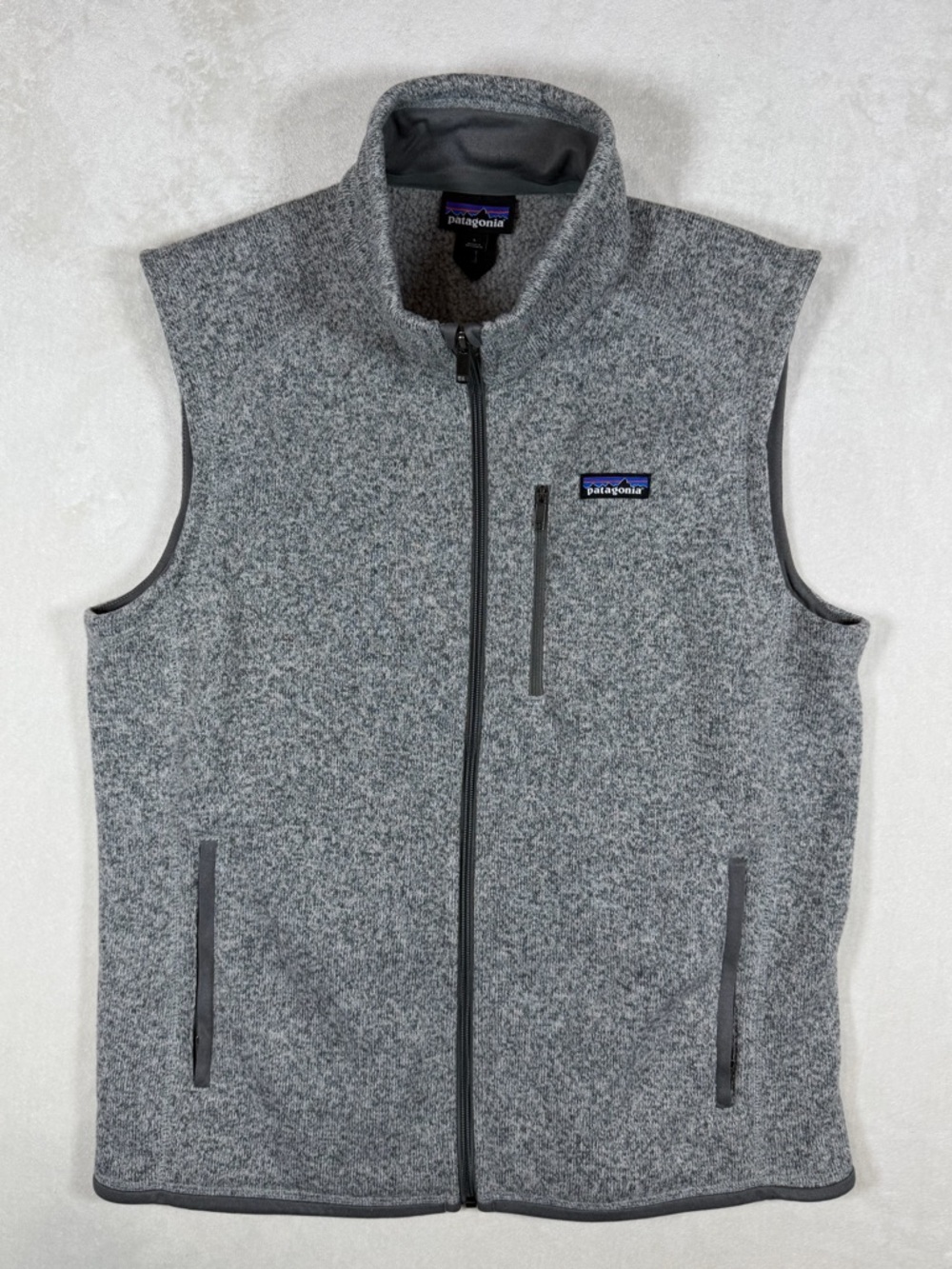 Patagonia Large Better Sweater Men’s Gray Fleece Vest - Full Zip Heather Gray